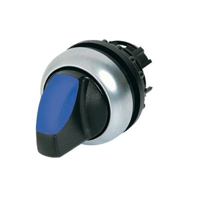 Eaton RMQ Titan Series 2 Position Selector Switch Head, 22mm Cutout, Blue Handle