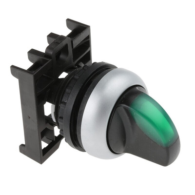 Eaton RMQ Titan Series 2 Position Selector Switch Head, 22mm Cutout, Green Handle