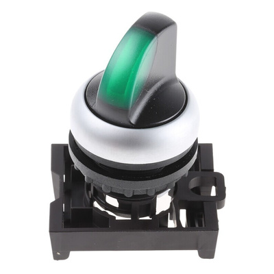 Eaton RMQ Titan Series 3 Position Selector Switch Head, 22mm Cutout, Green Handle