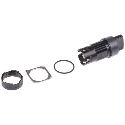 Schneider Electric Harmony XB6 Series 2 Position Selector Switch Head, 16mm Cutout, Black Handle
