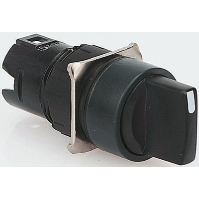 Schneider Electric Harmony XB6 Series 3 Position Selector Switch Head, 16mm Cutout, Black Handle