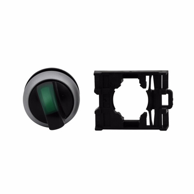 Eaton RMQ Titan Series 3 Position Selector Switch Head, 22mm Cutout, Green Handle