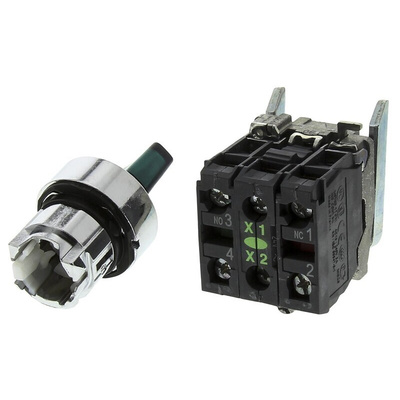 Schneider Electric Standard Handle Green Selector Switch - 2 Positions