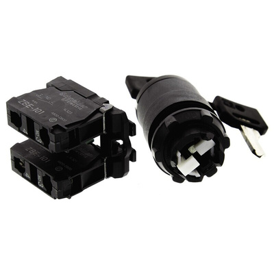 Schneider Electric Selector Switch - (2NO) 22mm Cutout Diameter 3 Positions