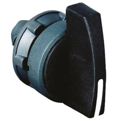 Schneider Electric Harmony XB5 Series 3 Position Selector Switch Head, 22mm Cutout, Black Handle