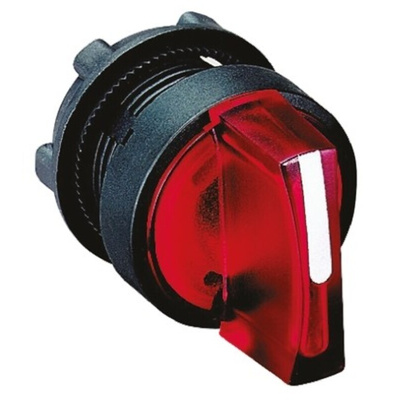 Schneider Electric Harmony XB5 Series 3 Position Selector Switch Head, 22mm Cutout, Red Handle