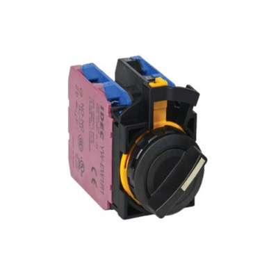 Idec Selector Switch - (2NO/2NC) 22mm Cutout Diameter 3 Positions