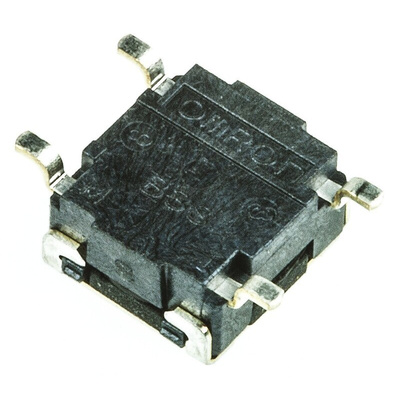 Cream Button Tactile Switch, SPST 50 mA @ 24 V dc 0.55mm