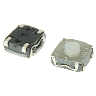 IP67 Button Tactile Switch, SPST 50 mA @ 32 V dc 0.9mm Surface Mount