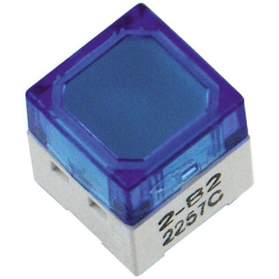 IP00 Blue Cap Tactile Switch, SPST 50 mA @ 24 V dc