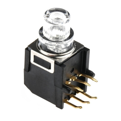 Green Button Tactile Switch, SPDT 100 mA @ 32 V dc 4mm