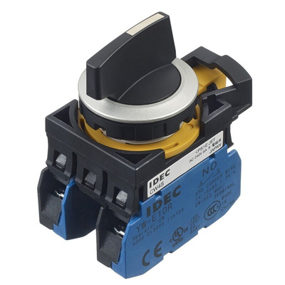 Idec Selector Switch - (DPST) 22mm Cutout Diameter 3 Positions