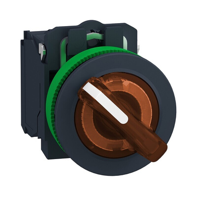 Schneider Electric Selector Switch - (SPDT) 30mm Cutout Diameter, Illuminated 2 Positions