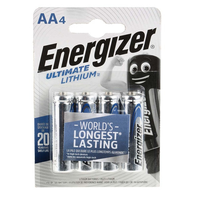 7638900262643 | Energizer Lithium Iron Disulfide AA Batteries 1.5V