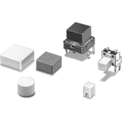 Omron Black Tactile Switch Cap for B3F series, B3FS series, B3W series, B32-2110