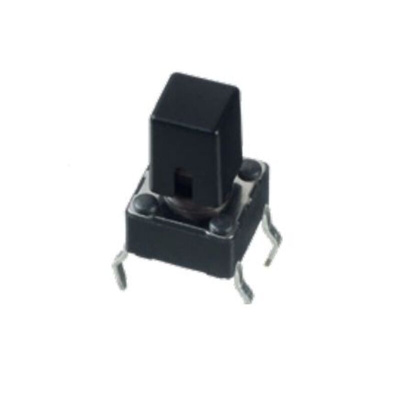 APEM Black Tactile Switch Cap for PHAP5-30 Series, U5522