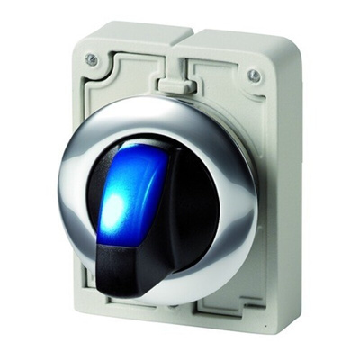 Eaton Toggle Selector Switch - 30mm Cutout Diameter, Illuminated 3 Positions