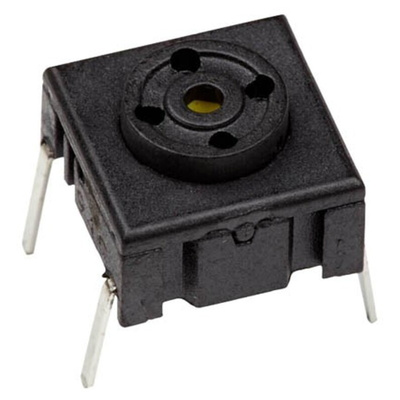 IP67 Black Tact Switch, SPST 50 mA @ 24 V dc