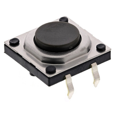 Tact Switch, SPST 50 mA @ 12 V ac