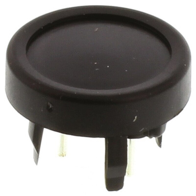 Black Tactile Switch, SPST 125 mA @ 48 V dc