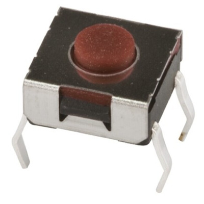 Brown Button Tactile Switch 50 mA @ 12 V dc