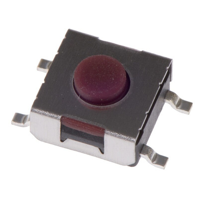 Brown Button Tactile Switch 50 mA @ 12 V dc