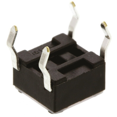 Red Button Tactile Switch, SPST 50 mA @ 24 V dc 0.7mm Surface Mount