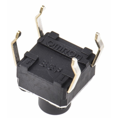 Plunger Tactile Switch, SPST 50 mA @ 24 V dc 3.6mm Through Hole