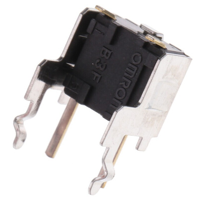 Orange Plunger Tactile Switch, SPST 50 mA @ 24 V dc Through Hole