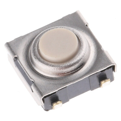Plunger Tactile Switch, SPST 50 mA @ 24 V dc 0.5mm Through Hole