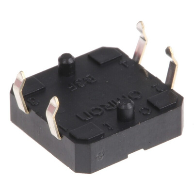 Blue Plunger Tactile Switch, SPST 50 mA @ 24 V dc 0.8mm Through Hole