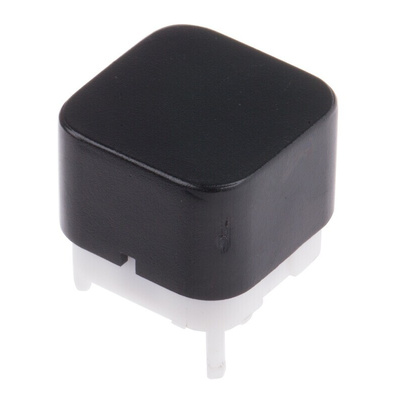 Black Cap Tactile Switch, SPDT 30 mA @ 28 V dc 2mm