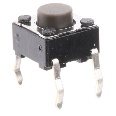 Grey Stem Tactile Switch, SPST 50 mA @ 12 V dc 5mm Surface Mount