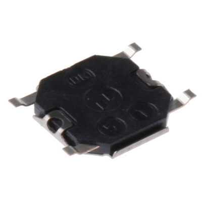 Stem Tactile Switch, SPST 50 mA @ 12 V dc 1.5mm Surface Mount