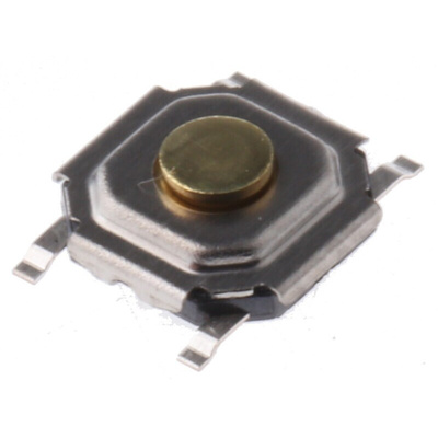 Stem Tactile Switch, SPST 50 mA @ 12 V dc 1.5mm Surface Mount