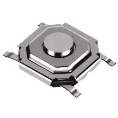 Stem Tactile Switch, SPST 50 mA @ 12 V dc 1.5mm Surface Mount