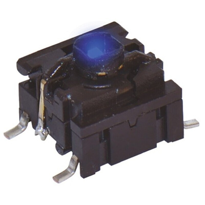 IP67 Cap Tactile Switch, SPST 50 mA @ 24 V dc