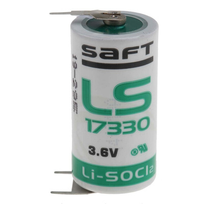 LS173303PFRP | Saft Lithium Thionyl Chloride 3.6V, 2/3 A 2/3 A Battery