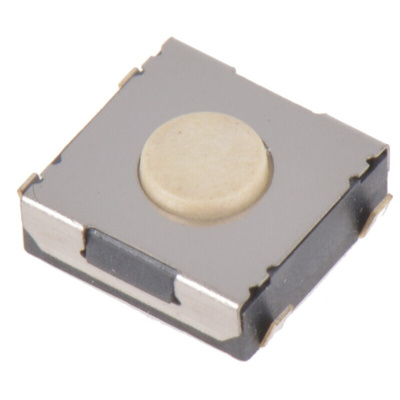White Tactile Switch, SPST 50 mA @ 12 V dc 0.5mm Surface Mount