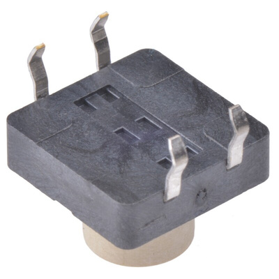 White Button Tactile Switch, SPST 50 mA @ 12 V dc 5mm Through Hole