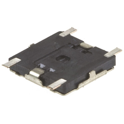 Black Tactile Switch, SPST 20 mA 0.3mm Surface Mount