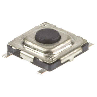 Black Tactile Switch, SPST 20 mA 0.3mm Surface Mount
