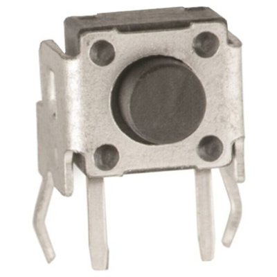 White Tactile Switch, SPST 50 mA @ 12 V dc 0.6mm Through Hole