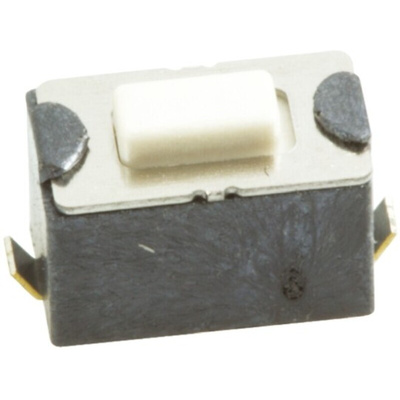 White Tactile Switch, SPST 50 mA @ 12 V dc 1.5mm Surface Mount