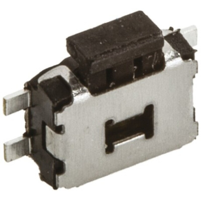 Black Tactile Switch, SPST 50 mA @ 12 V dc 2.6mm Surface Mount