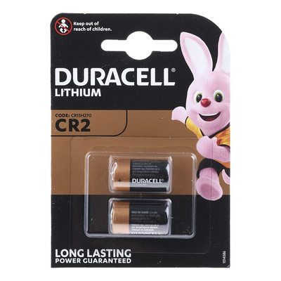 DLCR2 P2 RS | Duracell Lithium Manganese Dioxide 3V, CR2 Camera Battery