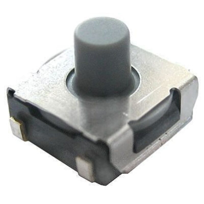 IP67 Plunger Tactile Switch, SPST 50 mA @ 24 V dc 2.6mm