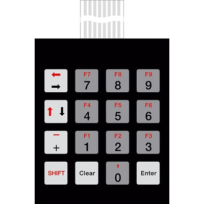 Bopla IP65 16 Key Copper Membrane Keypad