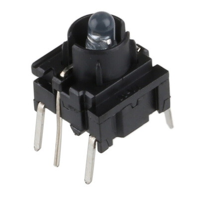 IP67 Blue Side Cap Tactile Switch, SPST 50 mA 6.5 (Dia.)mm PCB