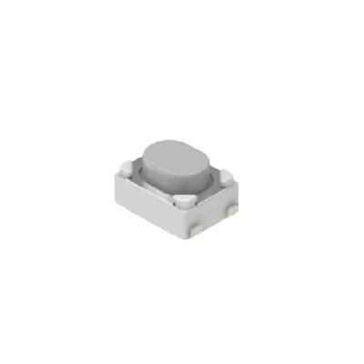 Black Button Tactile Switch, SPST 50 mA 0.7mm Surface Mount